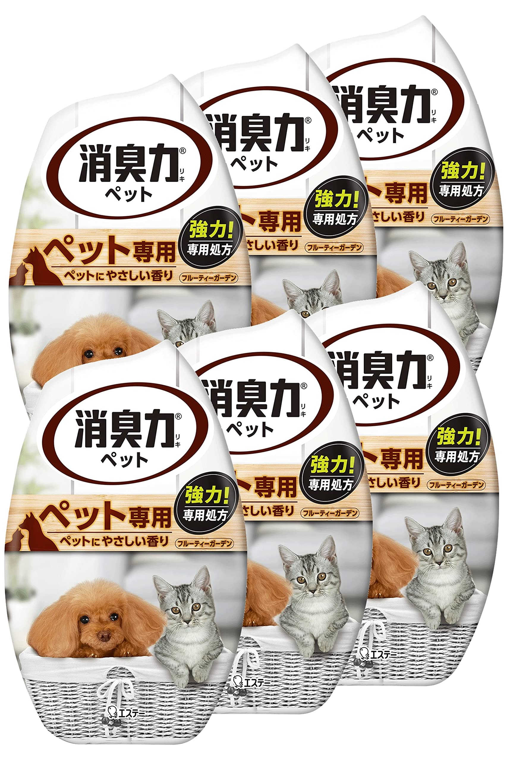 消臭力 [まとめ買い] ペット用 置き型 フルーティーガーデン 400mL×6個 お部屋の消臭力 ペット 部屋 部屋用 寝室 消臭剤 消臭 芳香剤