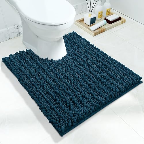 Miniatura 86 de Yimobra Alfombras de baño grandes antideslizantes lavables de 36 x 24 pulgadas, tapete de baño de chenilla ultra suave y absorbente, alfombra de