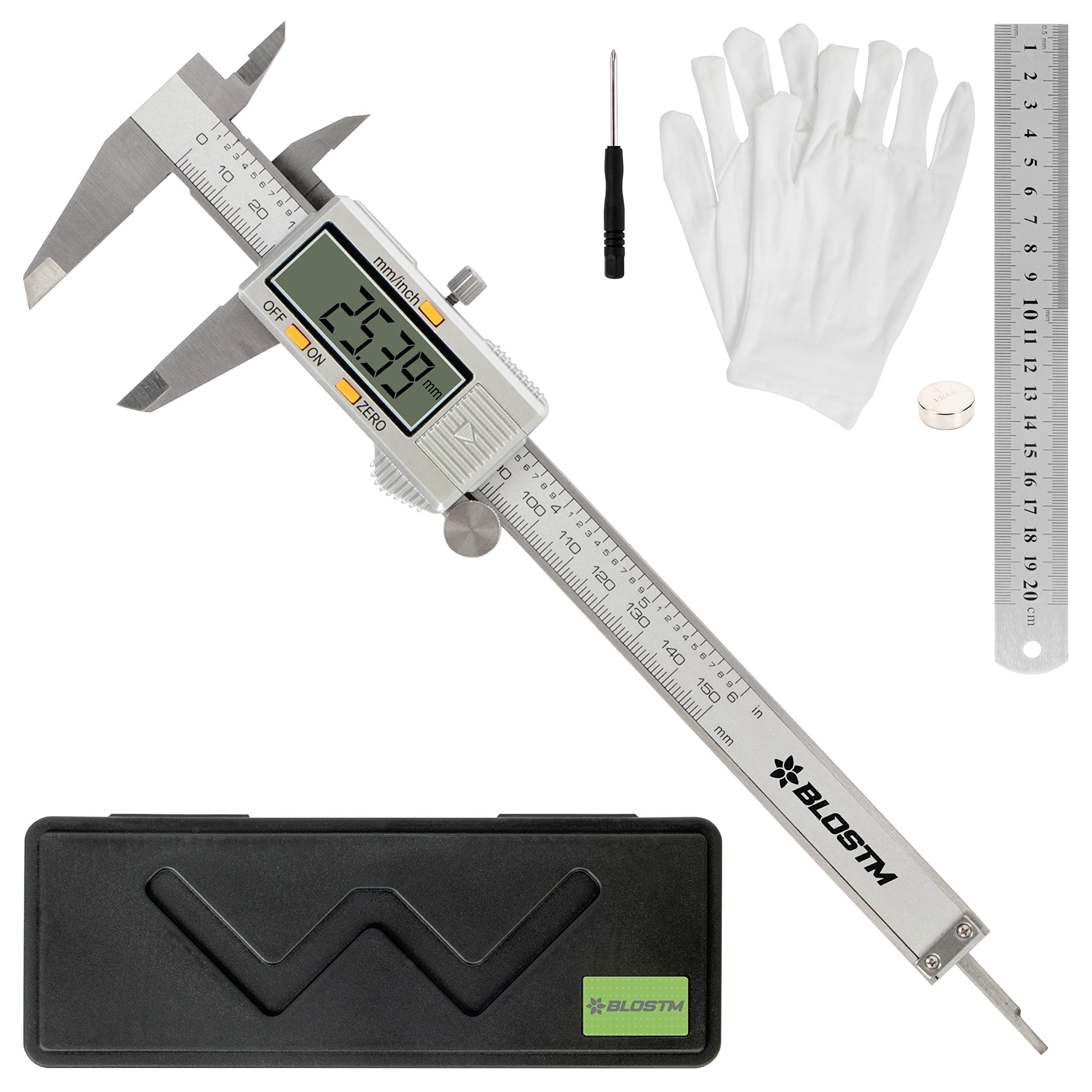 Buy BLOSTM 150mm Digital Vernier Caliper Precise Electronic Stainless