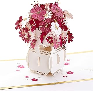 Hallmark Signature Paper Wonder Pop Up Mothers Day Card (Flowers in Vase, Make the World More Beautiful)