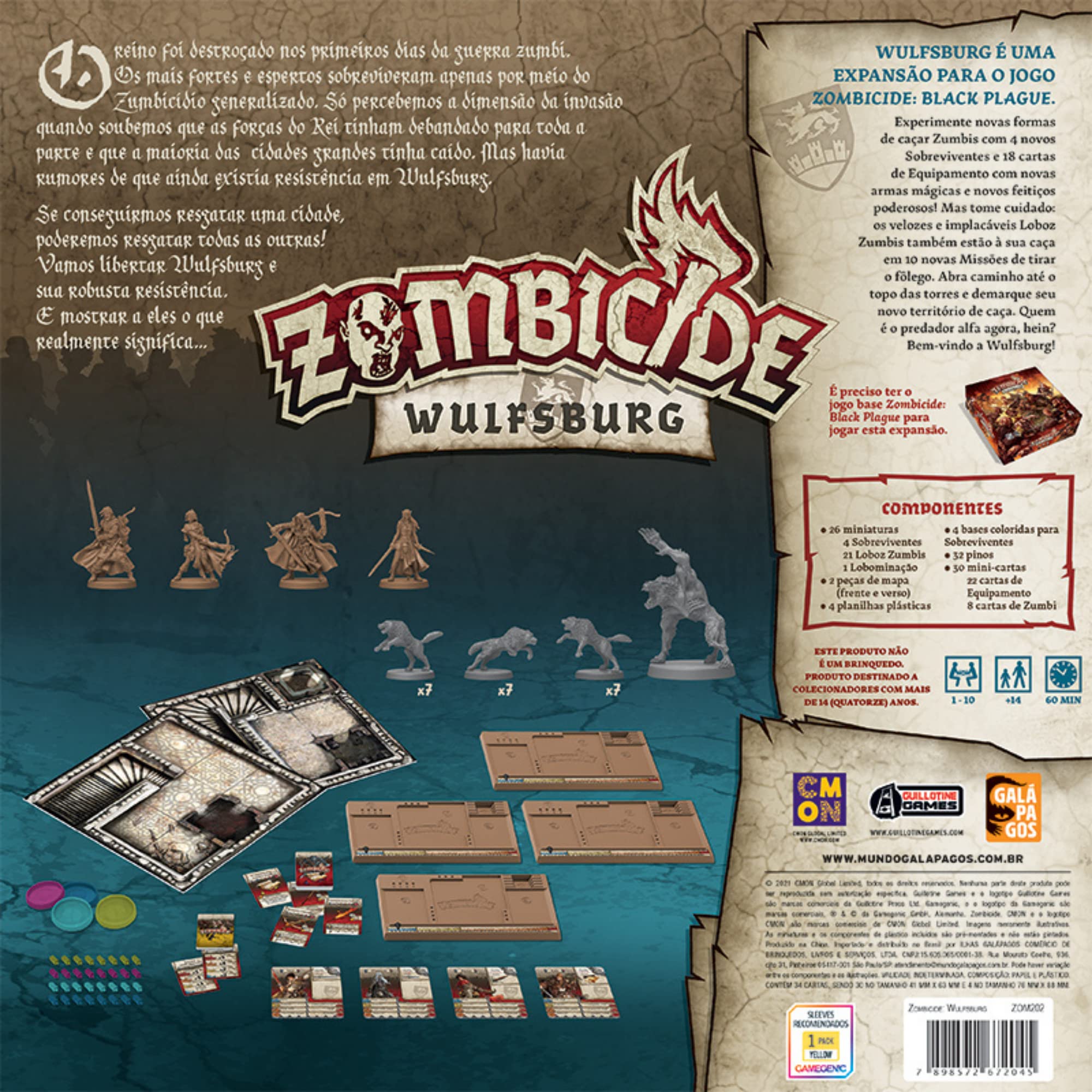Wulfsburg - Expansão, Zombicide Black Plague Galápagos Jogos