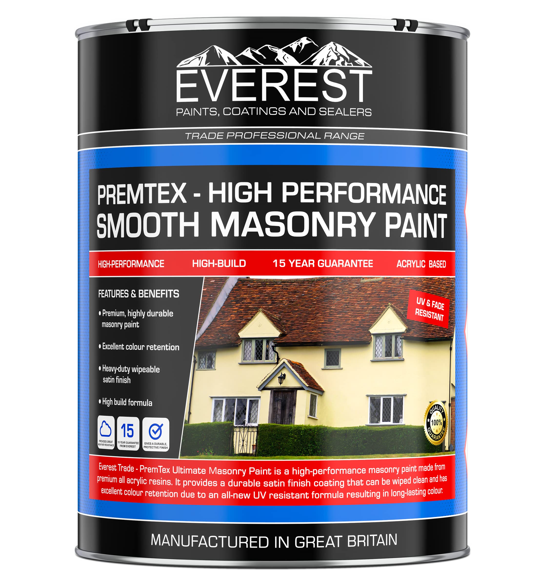 Paintmaster - Exterior Smooth Acrylic Masonry Paint - 20 Litre Or 5 Li - Premium Paints - View #7