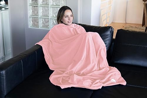 Miniatura 4 de BlueHills Manta de viaje de tamaño compacto y ligero, tamaño de bolsillo, para avión, esencial, viaje de vuelo, en bolsa, funda portátil, accesorio