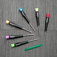 Vista 7 de Fixinus Juego de destornilladores de cabeza triangular completa para juguetes electrónicos, 7 piezas de tornillos de seguridad triangulares Kit