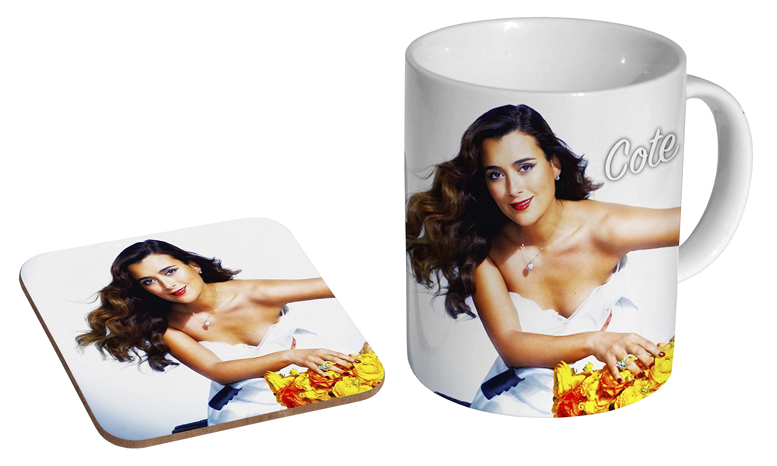 Mugmart White Cote De Pablo Ceramic Coffee Mug + Coaster Gift Set …