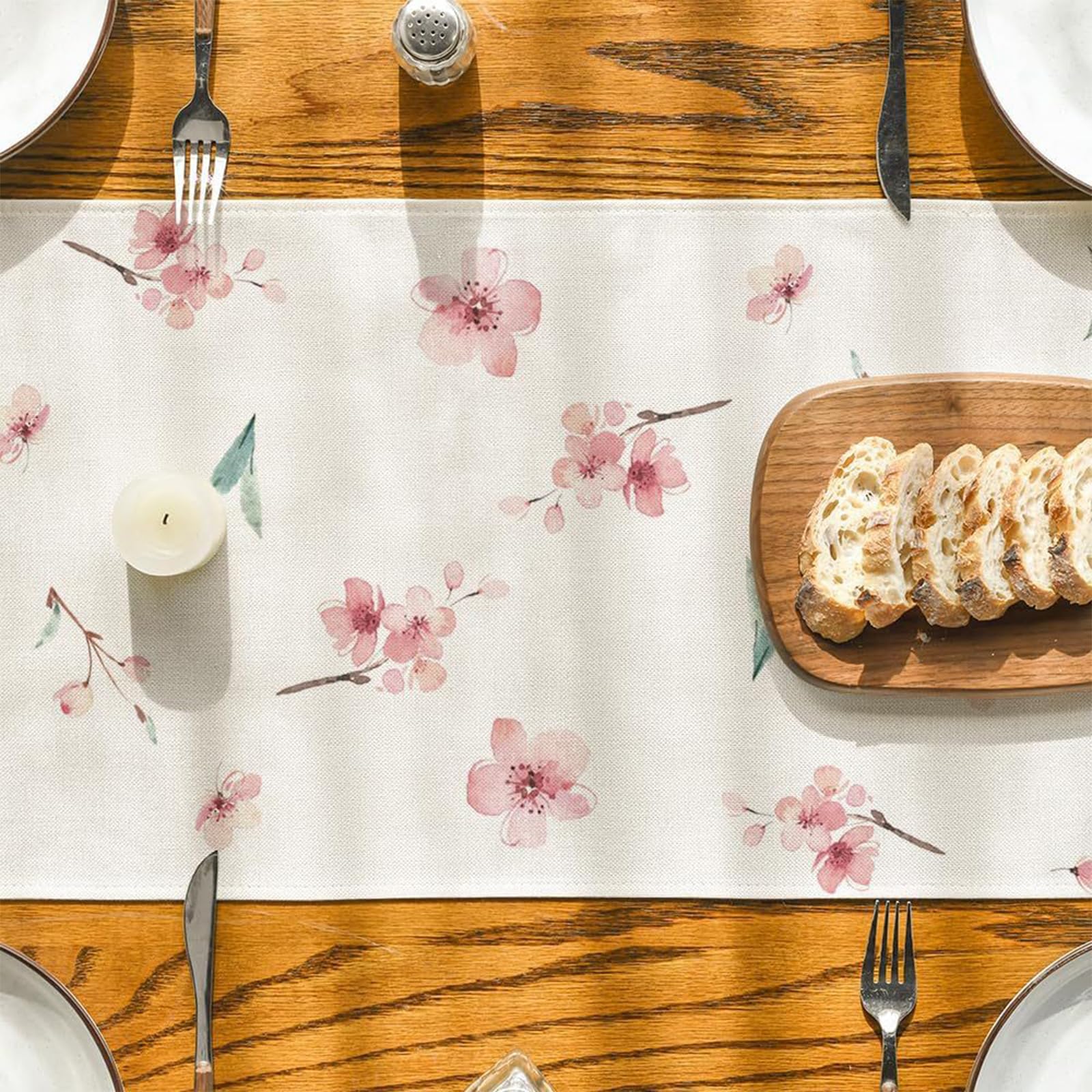 Chemin De Table Lin Table Tissu Vintage Avec Dentelle Accessoires