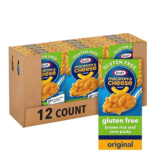 Kraft Cena original de macarrones y queso sin gluten paquete de 12 unidades cajas de 6 onzas