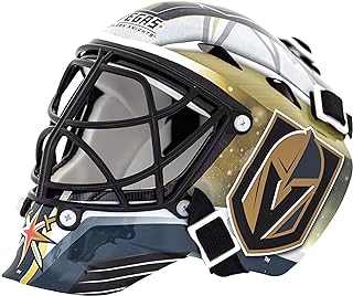 Franklin Sports Máscara de goleiro de hóquei com logotipo da equipe NHL - Máscara de goleiro colecionável com logotipos e cores oficiais da NHL