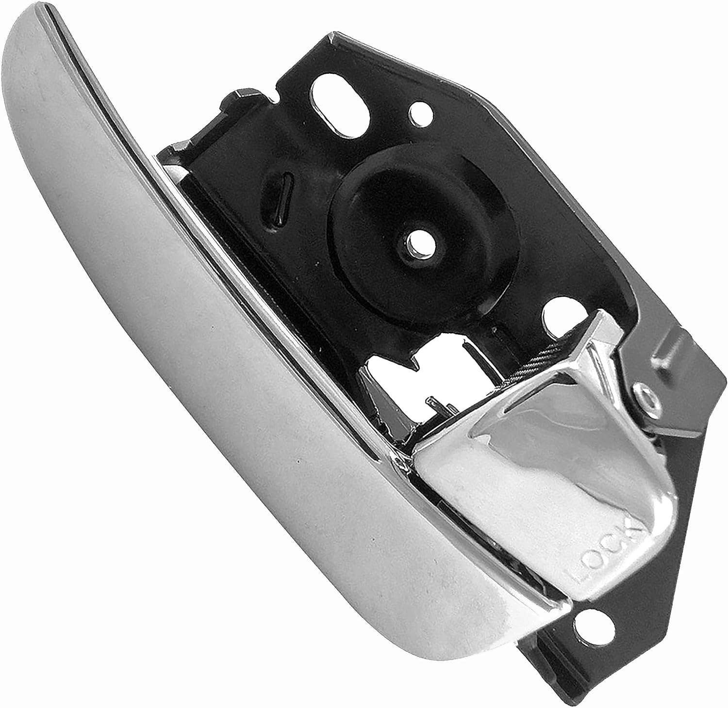 APDTY 93302 Interior Door Handle Front RH, Rear RH w/Theft Deterrent, Chrome