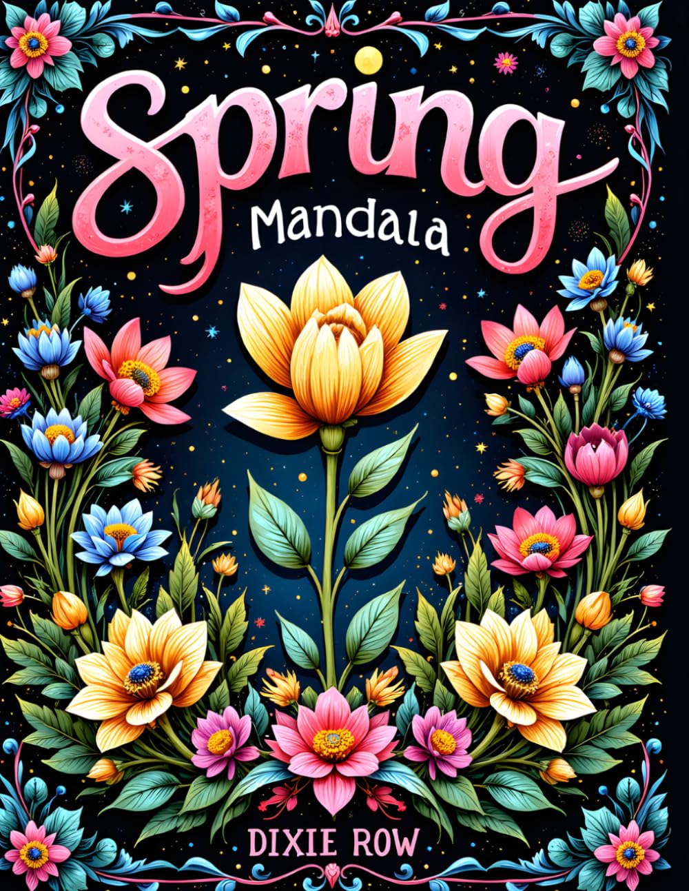 Spring Mandala Adult Coloring Book: Floral Spring Themed Activity Book for Adults Teenagers Kids. Spring Inspired Coloring pages over 150 pages