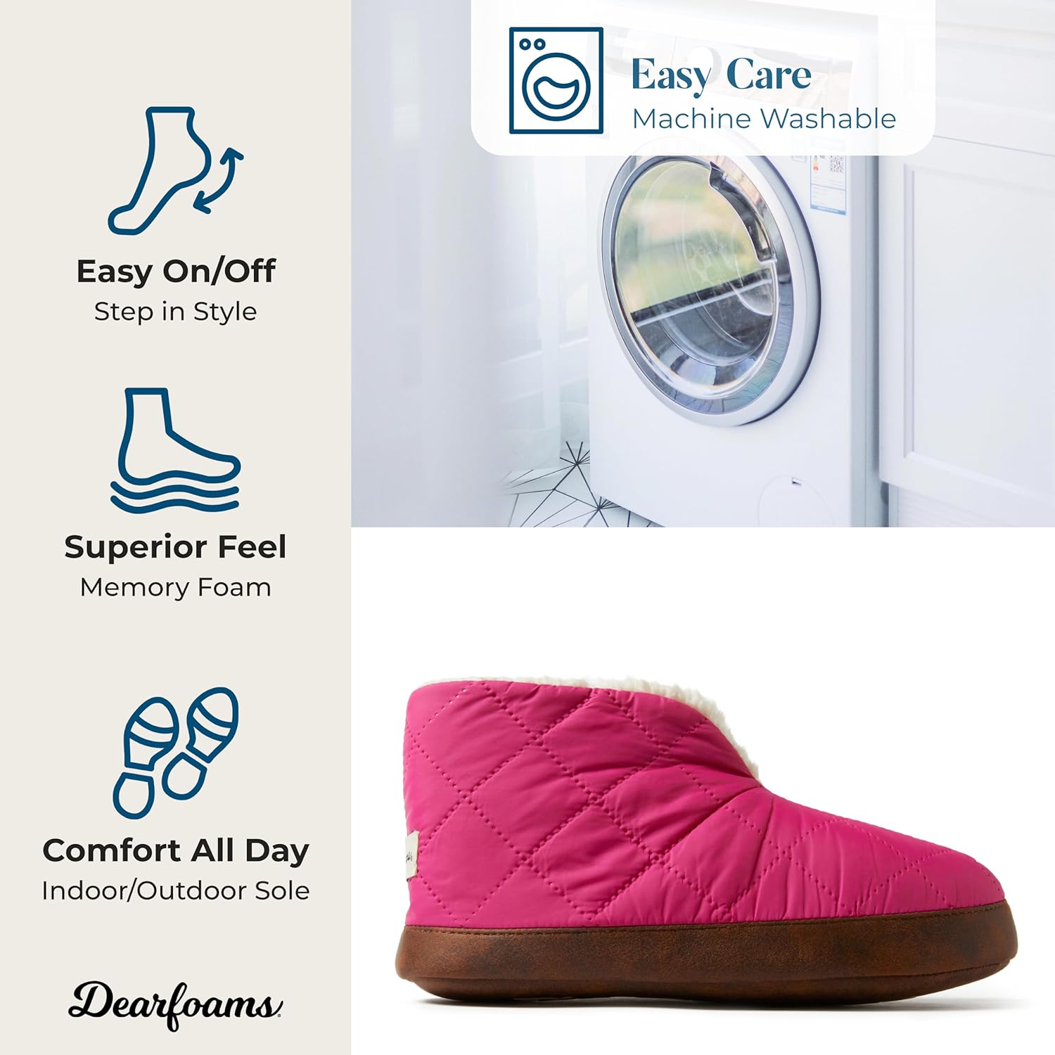 Dearfoams womens Heritage Warm Up Bootie - Image 2