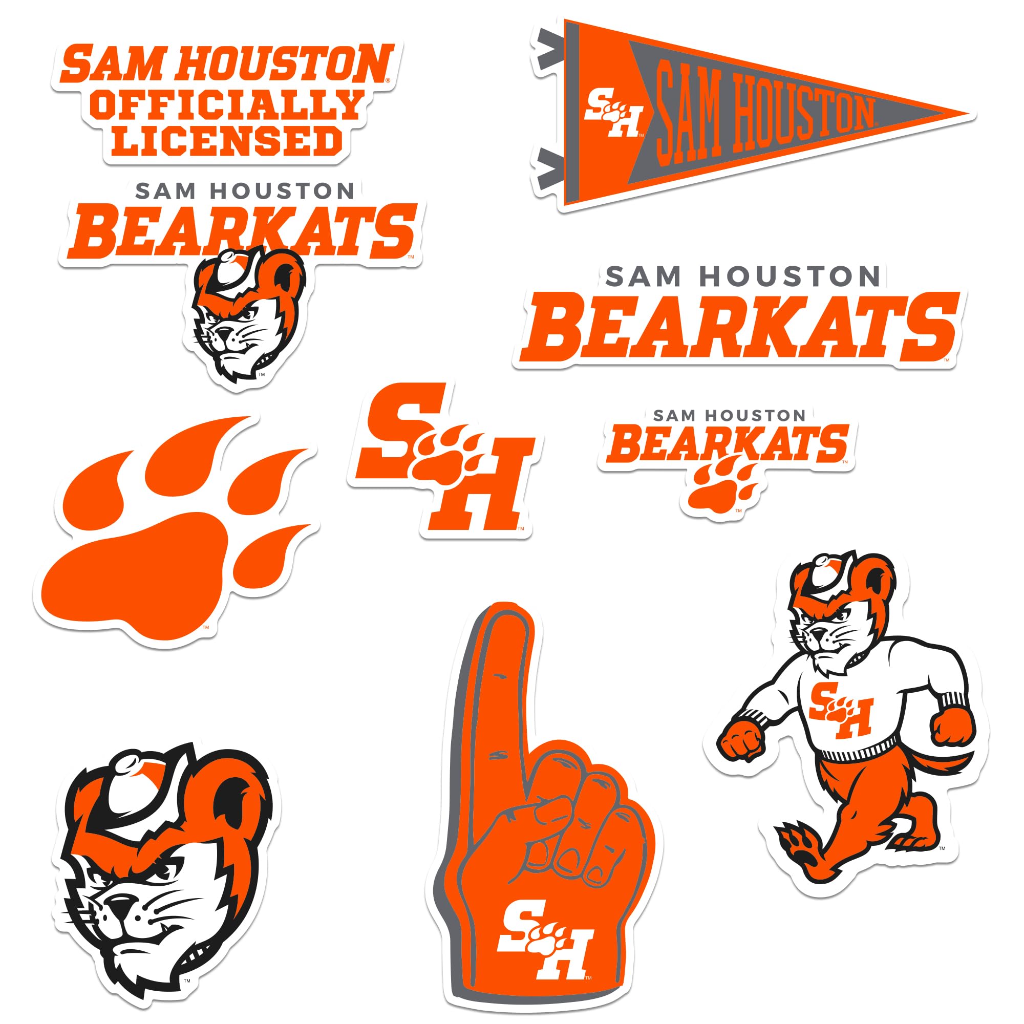 Sam Houston State University 10ct Vinyl L Deluxe, Indoor/Outdoor, Set of 10
