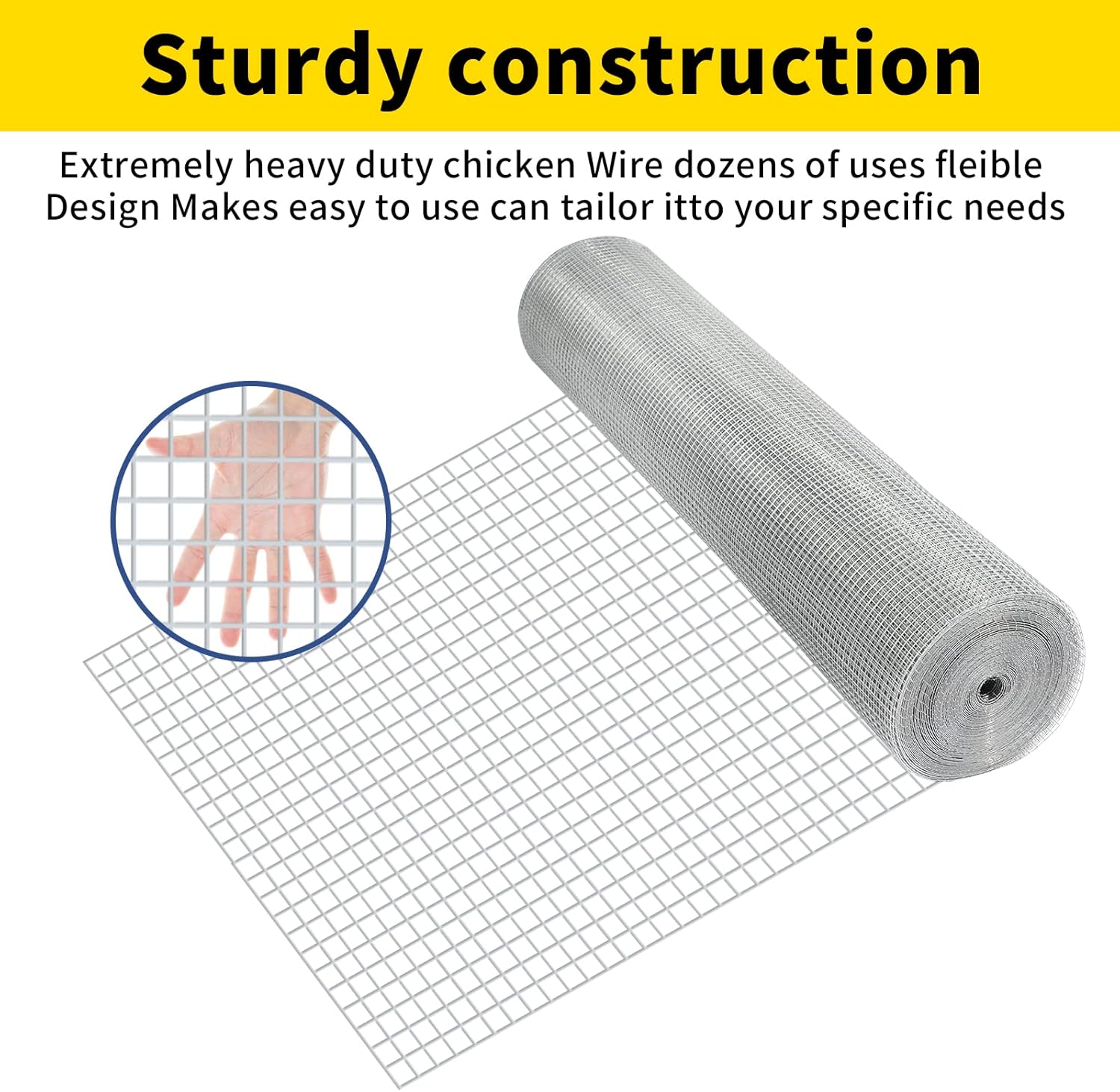 Heavy Duty Galvanized Chicken Wire Mesh Fence for Poultry Coop and