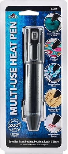 Plaid Pluma térmica electrónica, herramienta versátil todo en uno para proyectos de manualidades y manualidades, 44812, color negro