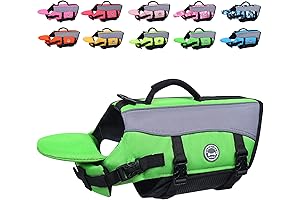 VIVAGLORY Dog Water Vest with Removable Front Float - Safety Dog Life...