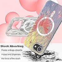 Vista 214 de I-MGAE-IN-AR - Funda diseñada para iPhone 12 y 12 Pro, diseño de mariposa plateada brillante, funda protectora de poliuretano termoplástico, suave