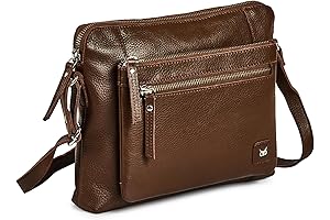 Rossetti Small Soft Pebbled Real Leather Crossbody Handbags Purses