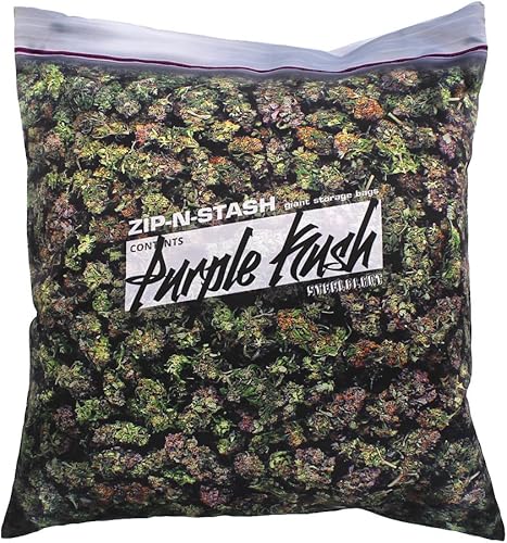Miniatura 2 de Funda de almohada púrpura Kush Stash Baggie de Cannabis marihuana