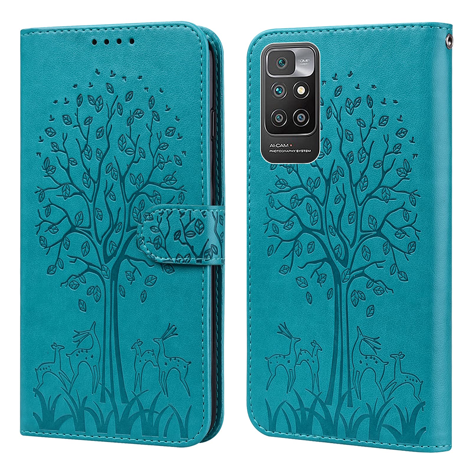 TingYR Cover per Nokia G50, Flip Custodia Carte di Credito da Funzione Stand, Anti-Slip Slot Portafoglio Flip Protettivo Dell'ente Completo Slim Fit Cover .(Oro Rosa