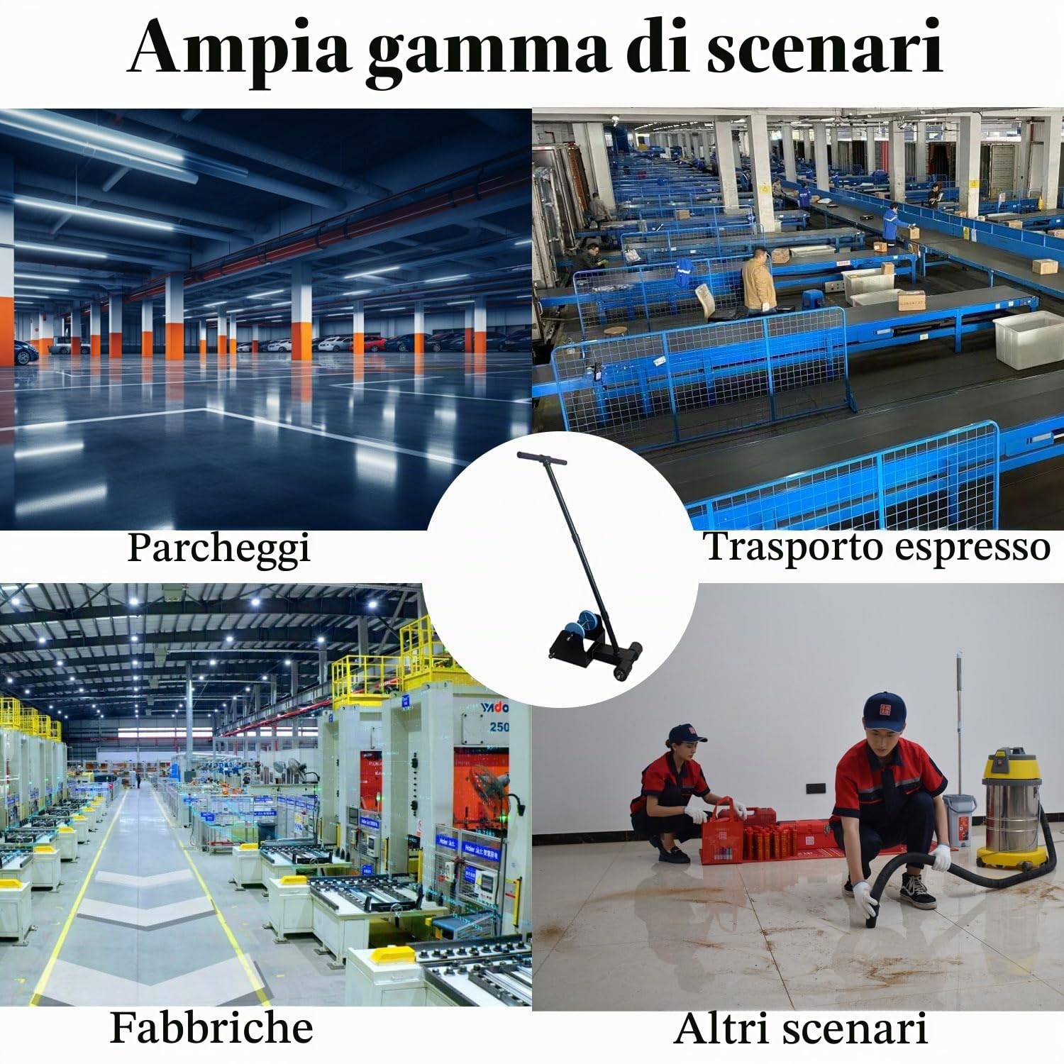 Applicatore di Nastro per Pavimenti,con Rullo in Gomma,per la Marcatura del Pavimento, la Protezione e la Posa di Decorazioni