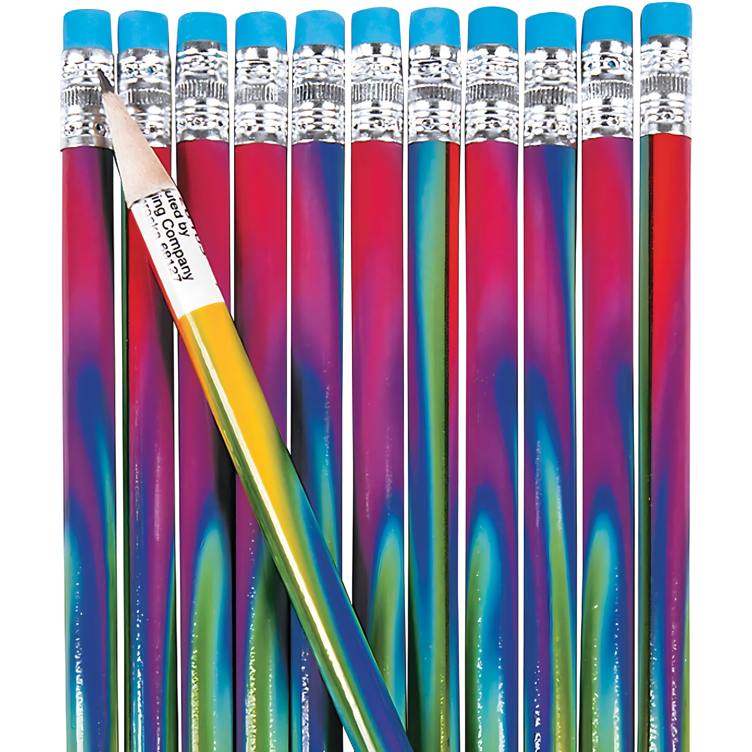 Fun Express Tie Dye Pencils (2Dz) - 24 Pieces - Educational and Learning Activities for Kids