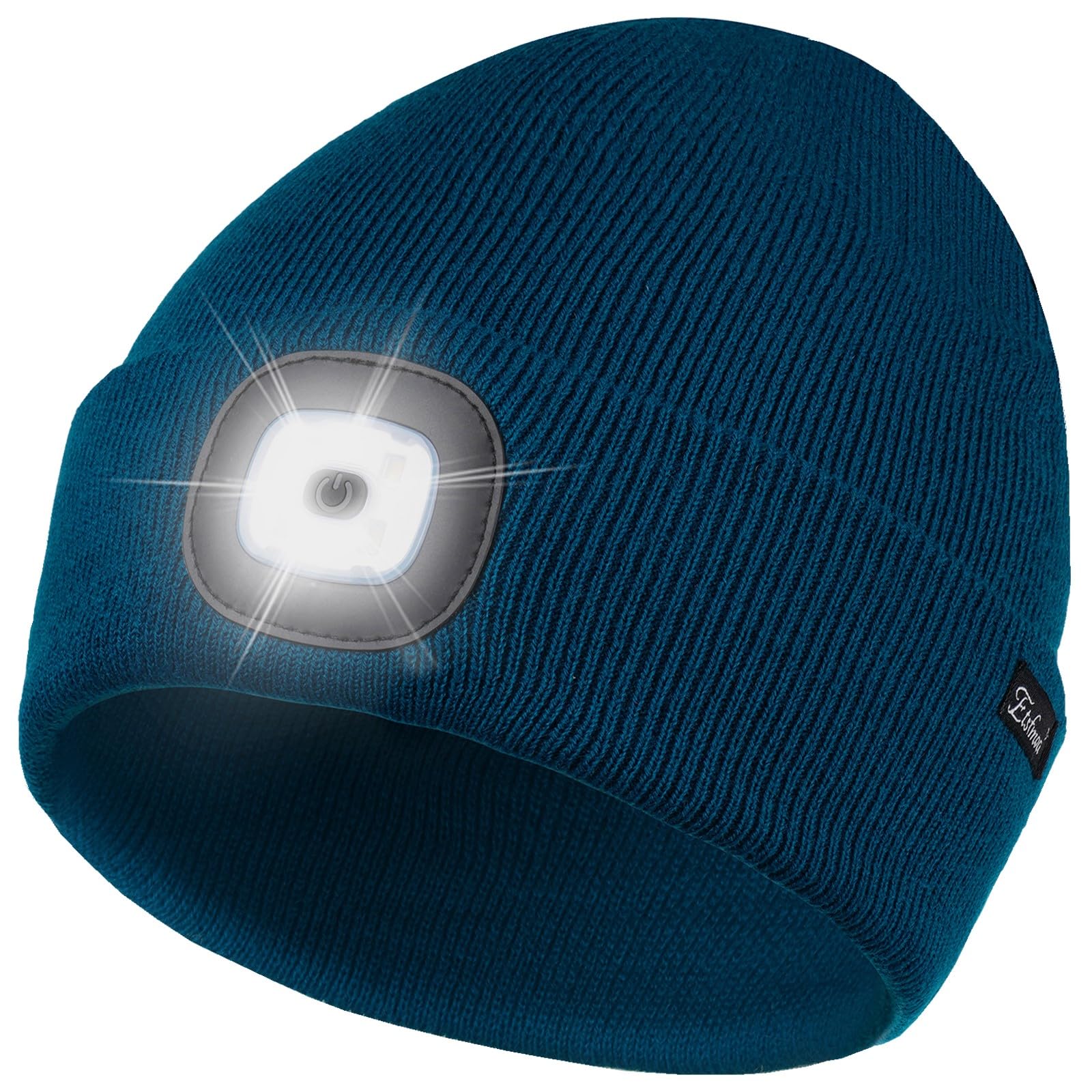 Etsfmoa Unisex Beanie with The Light, Gifts for Men Dad Father Winter Caps