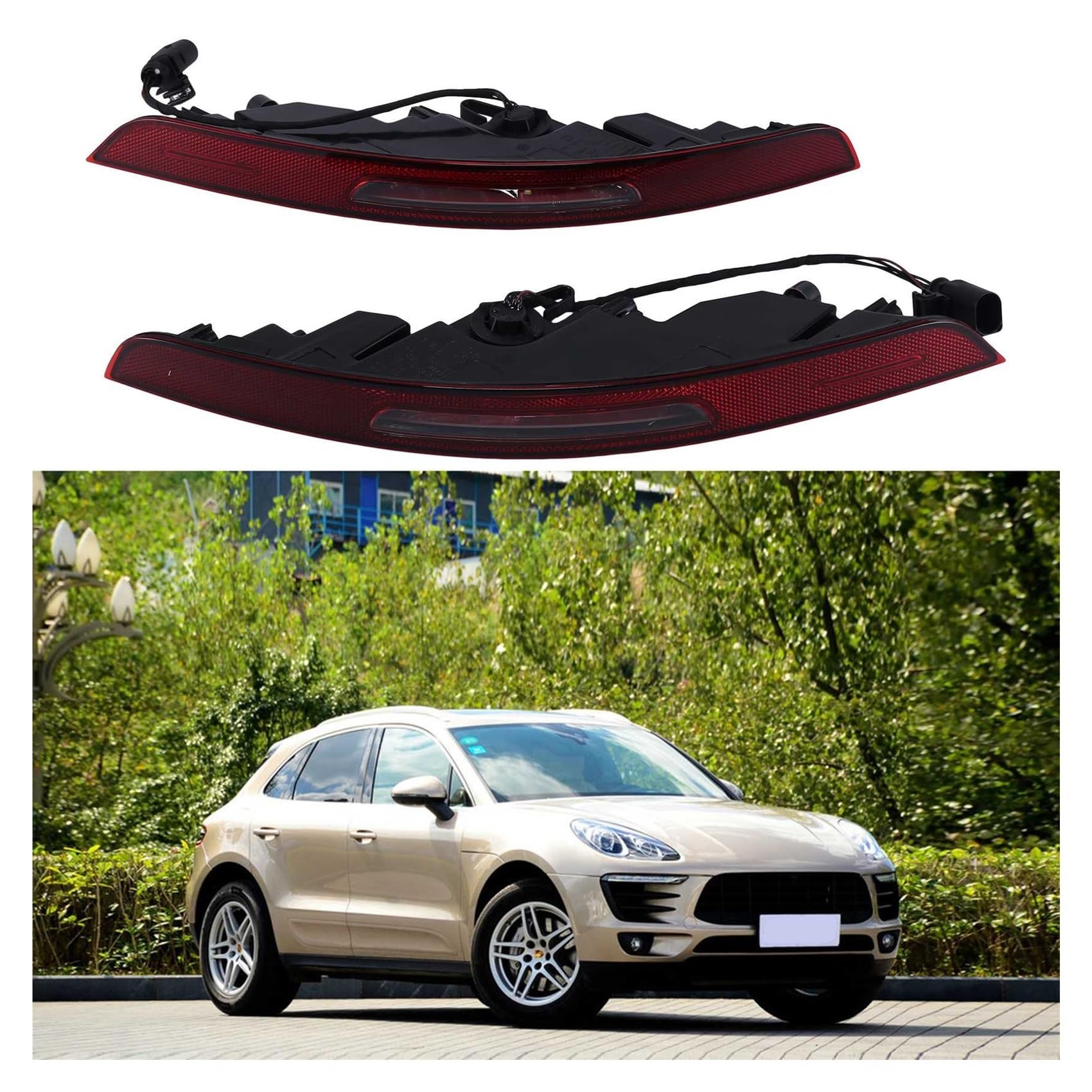 Heckstoßstangen-Reflektor Für Porsche Macan (2015-2019) - Links, Kompatibel Mit 95B945726R