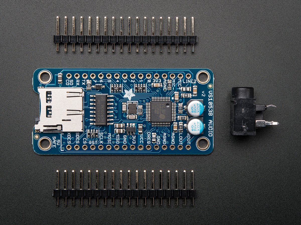 VS1053 Codec + MicroSD Breakout - MP3/WAV/MIDI/OGG Play + Record - v2