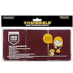 TitanShield (150 Sleeve/Bordeaux Red) Small Japanese Sized Trading Card Sleeves Deck Protector for Yu-Gi-Oh, Cardfight!! Vanguard & More
