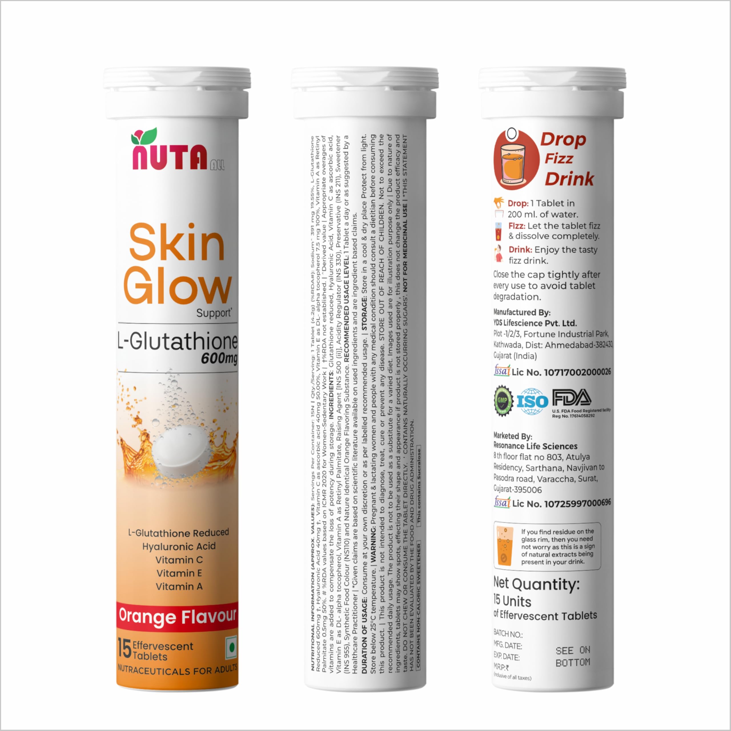 how to dissolve glutathione in water Buy Lukewarm 1K Nutraceutical Effervescent Tablet Online at Best Price Glutathione Effervescent Tablets | L-Glutathione