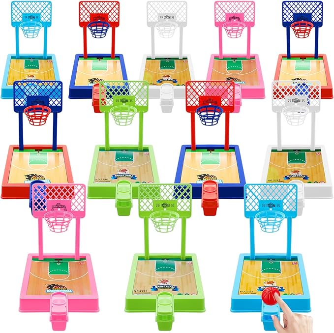 Wettarn 12 Pack Mini Basketball Game Desktop Arcade