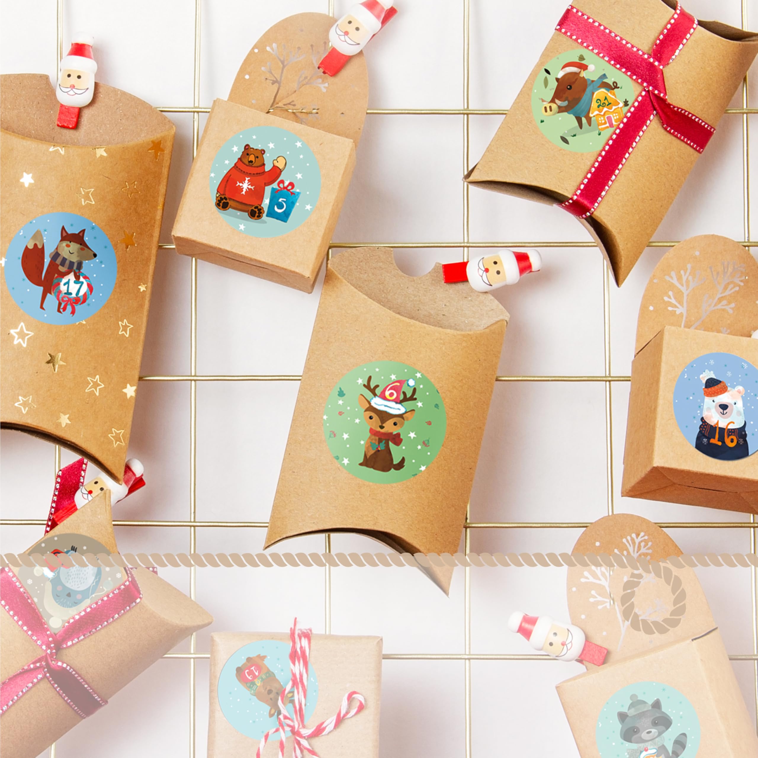 Adesivi Numeri 1-100 - Set Da 14 Pezzi Per Organizzazione E Calendario Dell'avvento - Foto 4