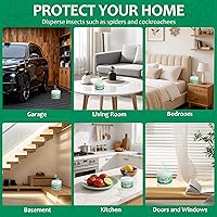 Vista 7 de Repelente de plagas de aceite de menta, paquete de 6 repelentes naturales de arañas con ingredientes a base de plantas, control de plagas