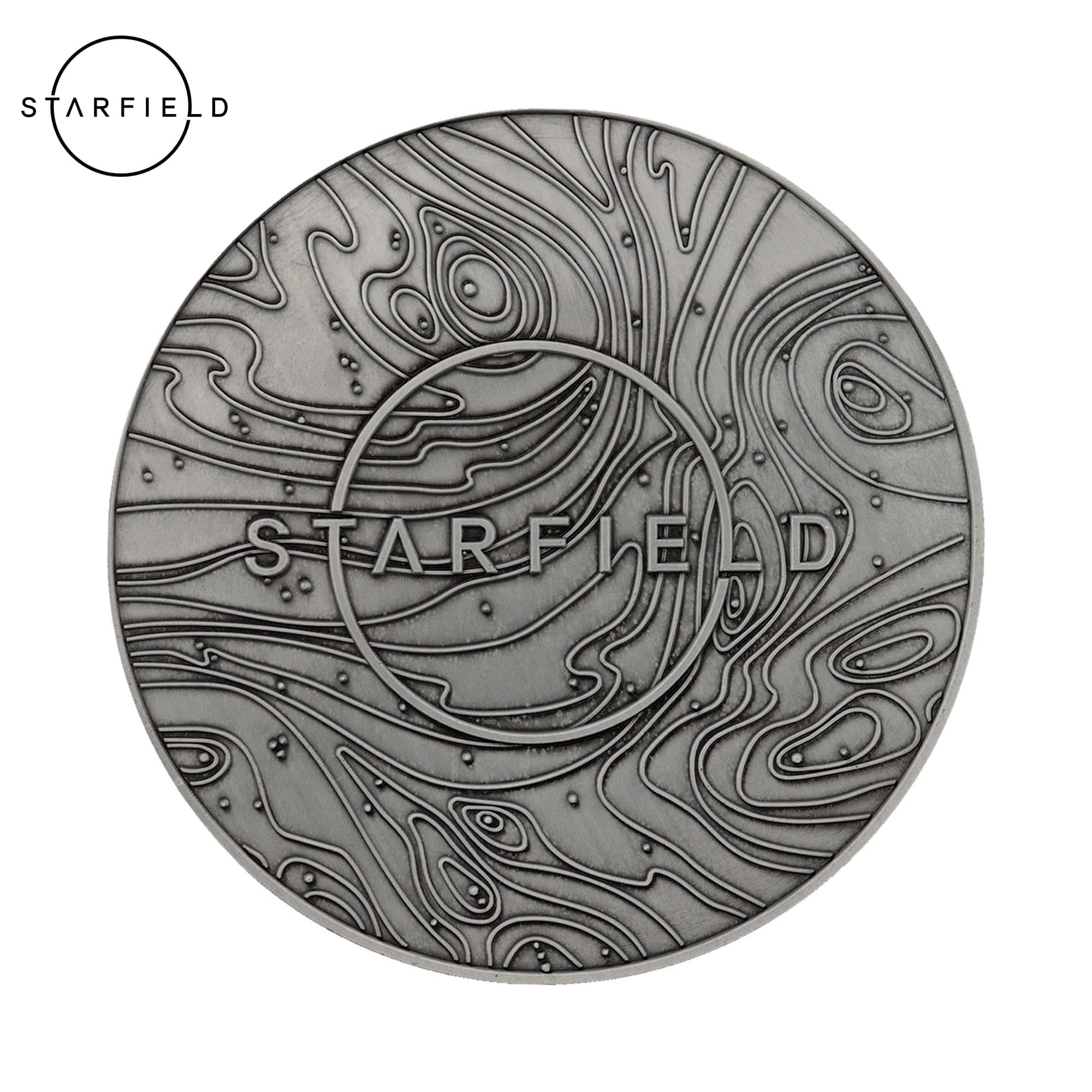 FaNaTtik Médaillon Constellation Starfield – Édition limitée en métal – Sous licence officielle, pièce d'affichage numérotée individuellement de 85 mm