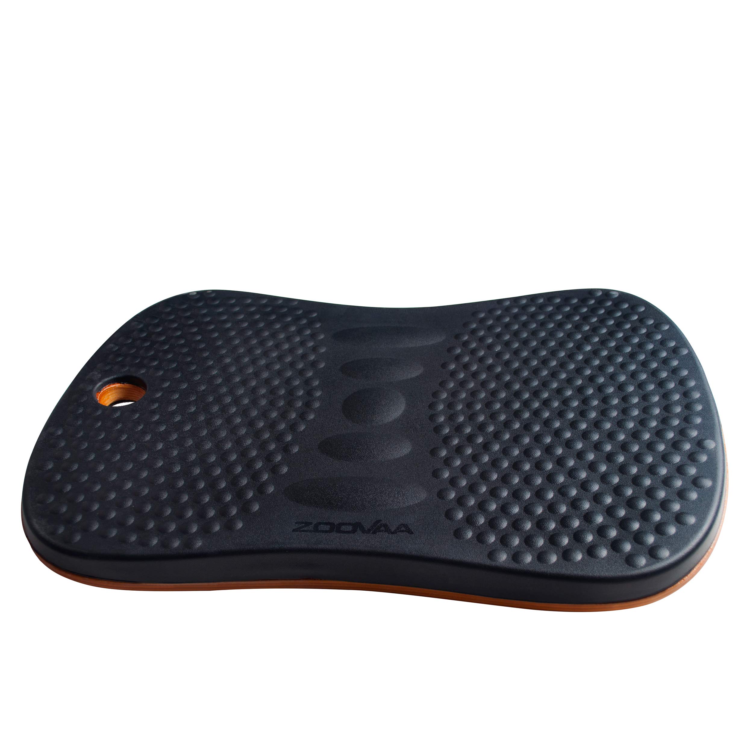 ZooVaaWobble Balance Board for Standing Desk – Wooden Exercise Board for Balance, Core Strength, Stability – Physical Therapy Exercise Trainer w/Anti-Fatigue Mat Pad Cushion for Home Office Work