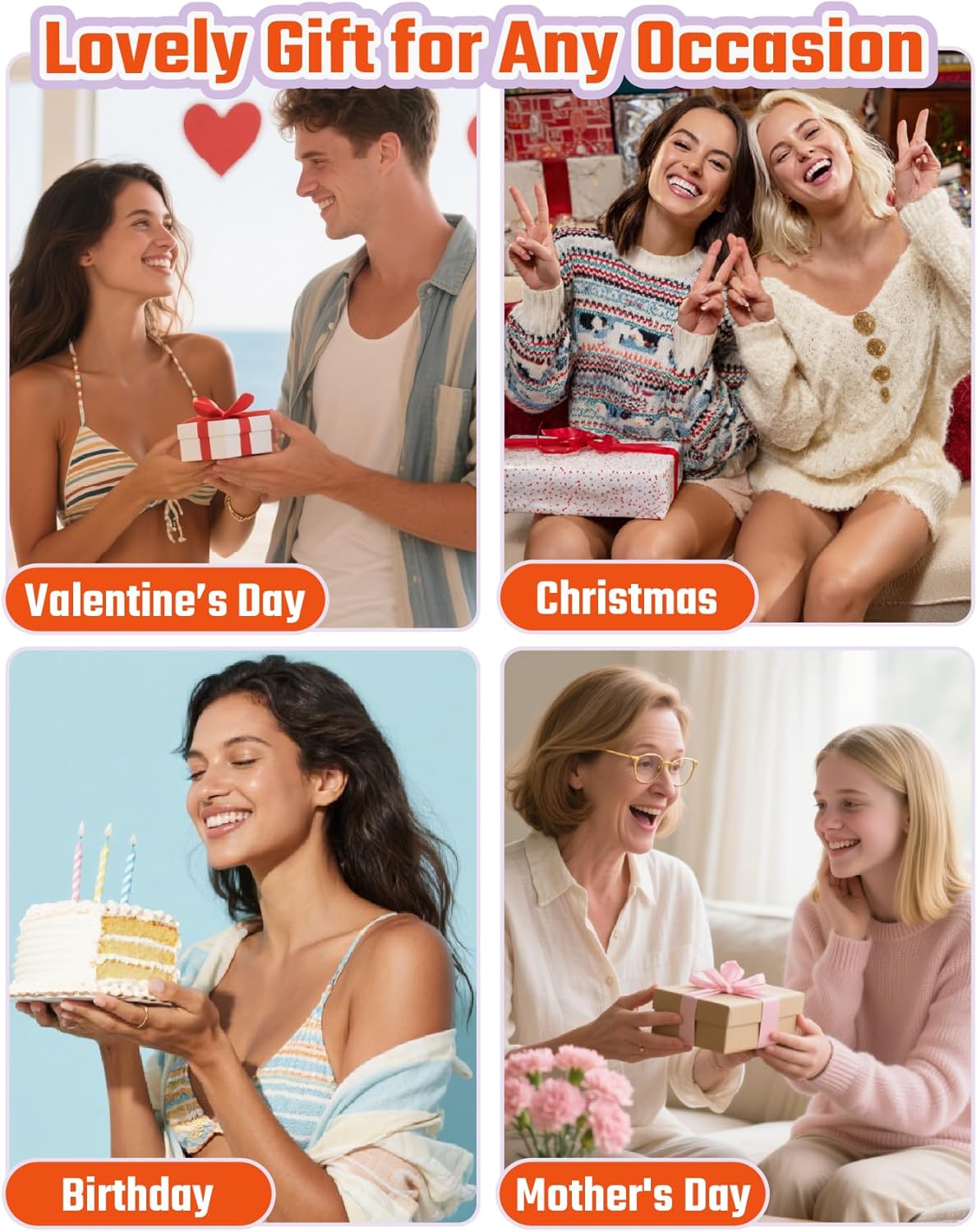 14K Gold Plated Crystal Solitaire 1.0 Carat(6.5mm) Birthstone Pendant Cubic Zirconia Necklace, Dainty Sterling Silver Necklace for Women, Birthday Mother's Day Gifts - Image 7