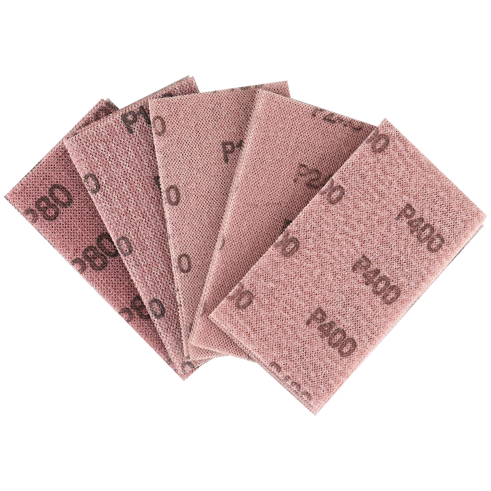 Wolfcraft 2961000 Patins Abrasifs Auto-agrippants – Lot De 5 – 70 X 125 Mm – Pour Ponçage Bois, Métal, Plastique – Marron