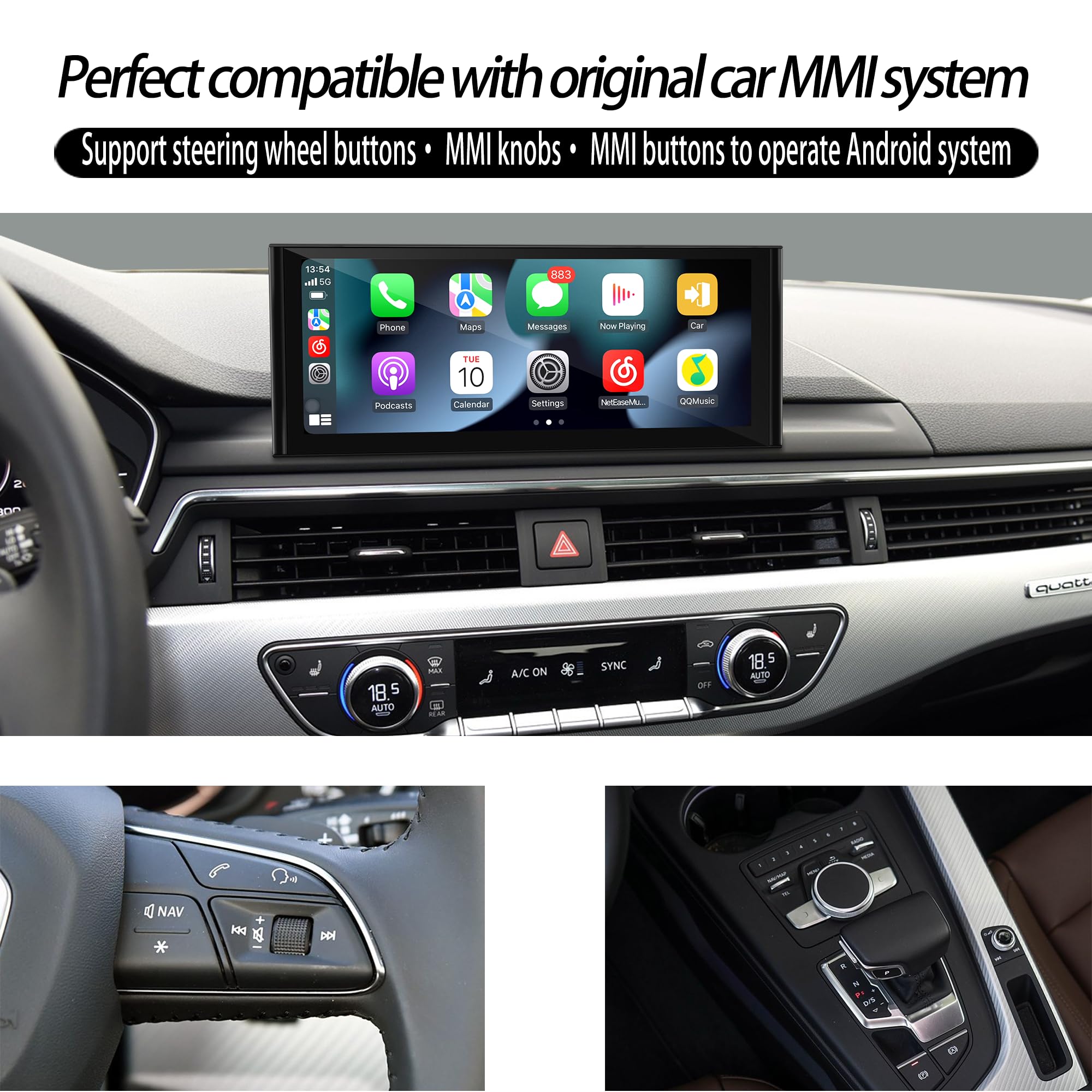 Amazon.co.jp: 10.25 タッチスクリーンアップグレード Audi A4 S4 RS4