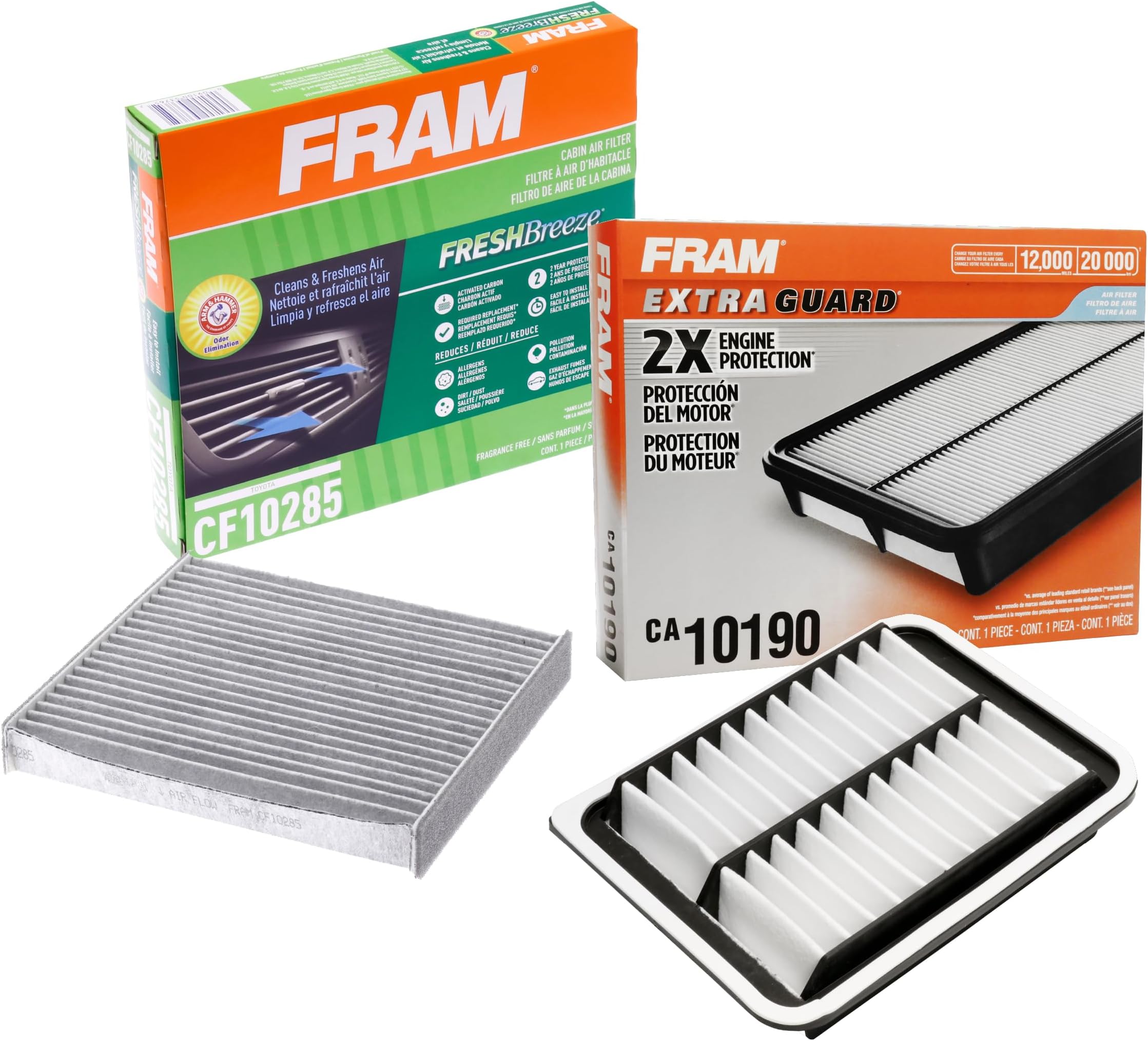 FRAM Automotive Replacement Air & Cabin Air Filter Bundle