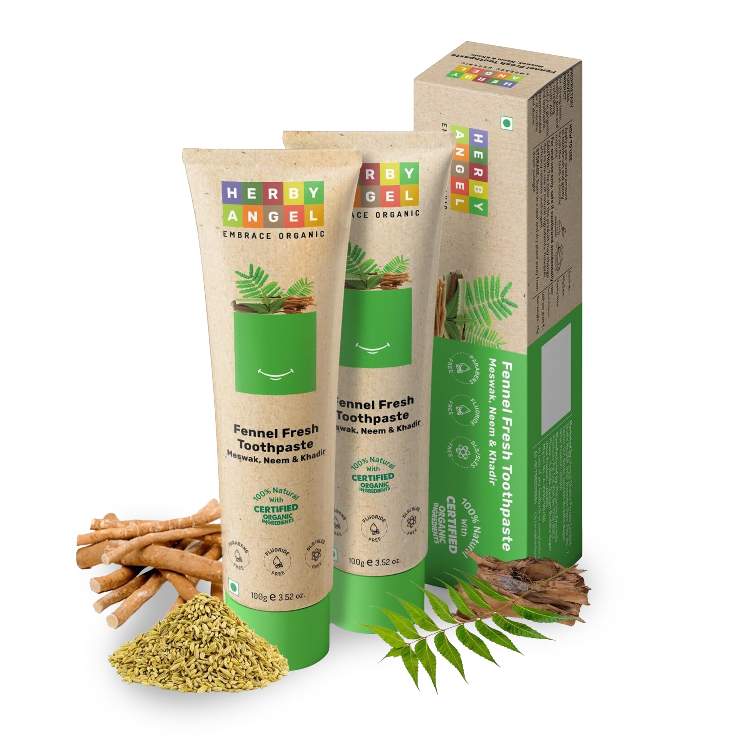 Baby Toothpaste for Strong Teeth, Healthy Gums & Cavity Protection - 100% Natural & Organic Tooth Paste for Kids Ages 12 Months & Above - 100 gm (Pack of 2)-image-4
