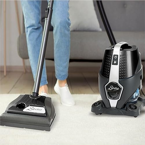Miniatura 7 de Sirena Aspiradora sin bolsa Black Platinum - Aspiradora para mascotas con filtro HEPA y cepillo turbo - Barredora de piso de madera dura,