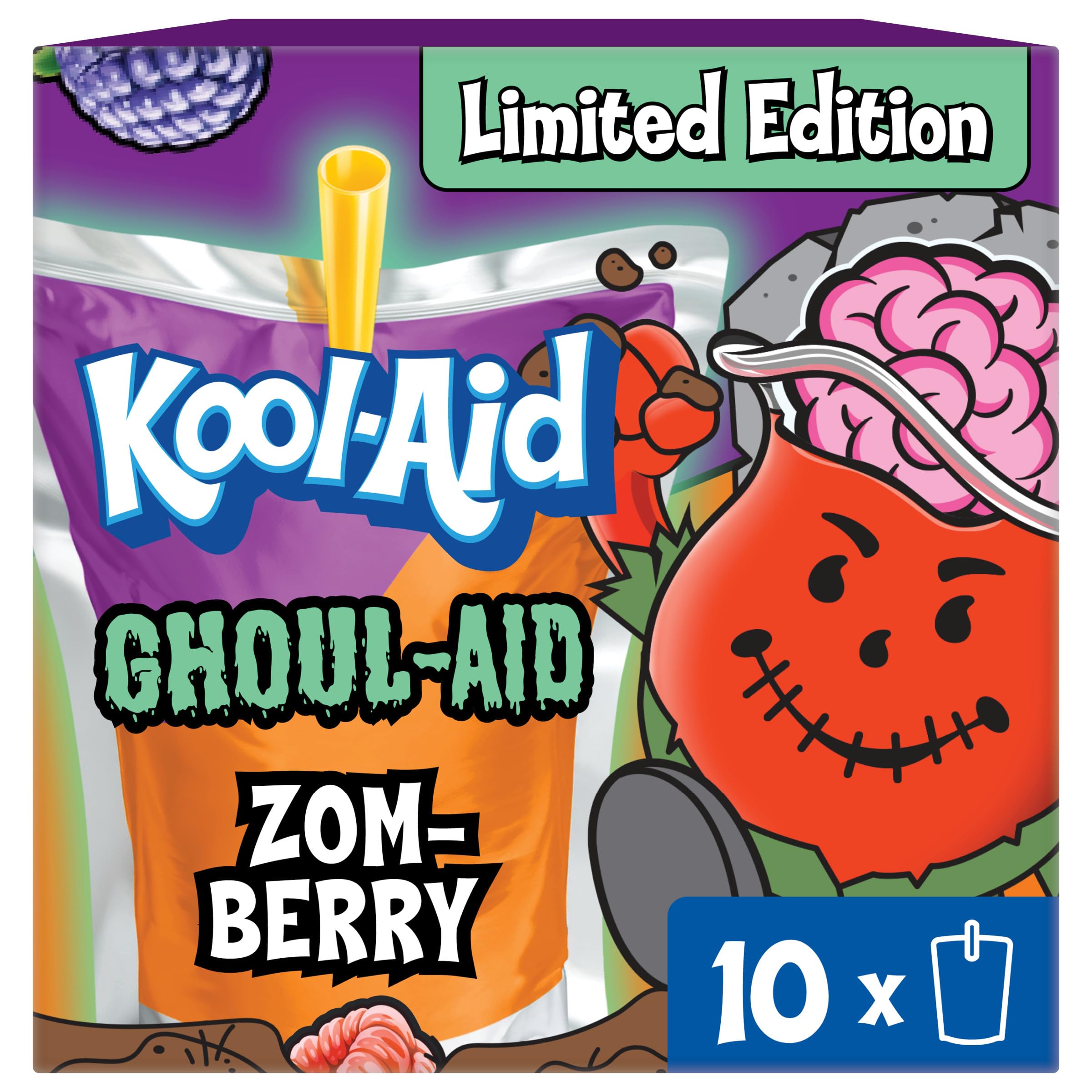 Amazon.com : Kool-Aid Ghoul-Aid Artificially Flavored Drink, 10