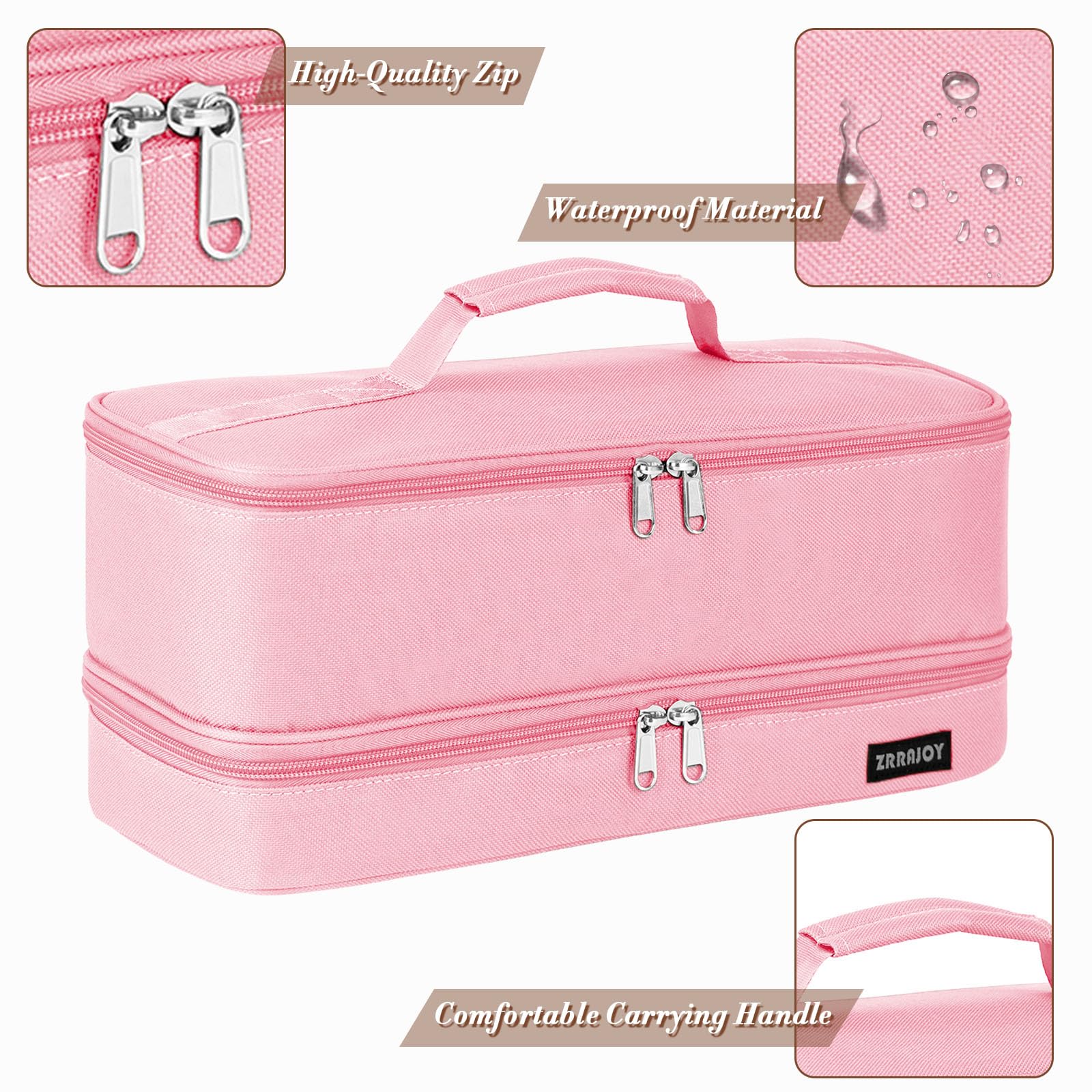 ZRRAJOY Double Layer Storage Case for Shark Flexstyle and Styler Attachments
