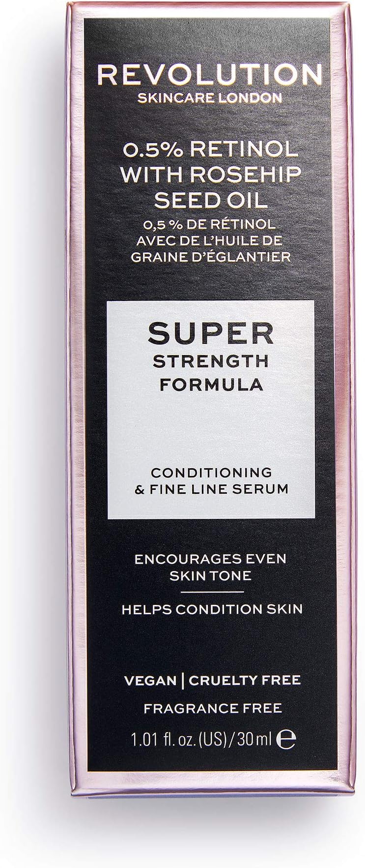 Revolution Skincare London, Smoothing Serum with 0.5% Retinol and Rose Hip Seed Oil 30ml