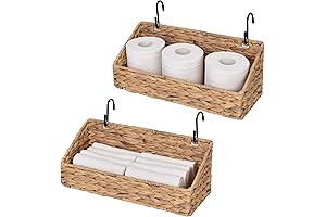 StorageWorks Woven Wall Baskets for Bathroom Organization