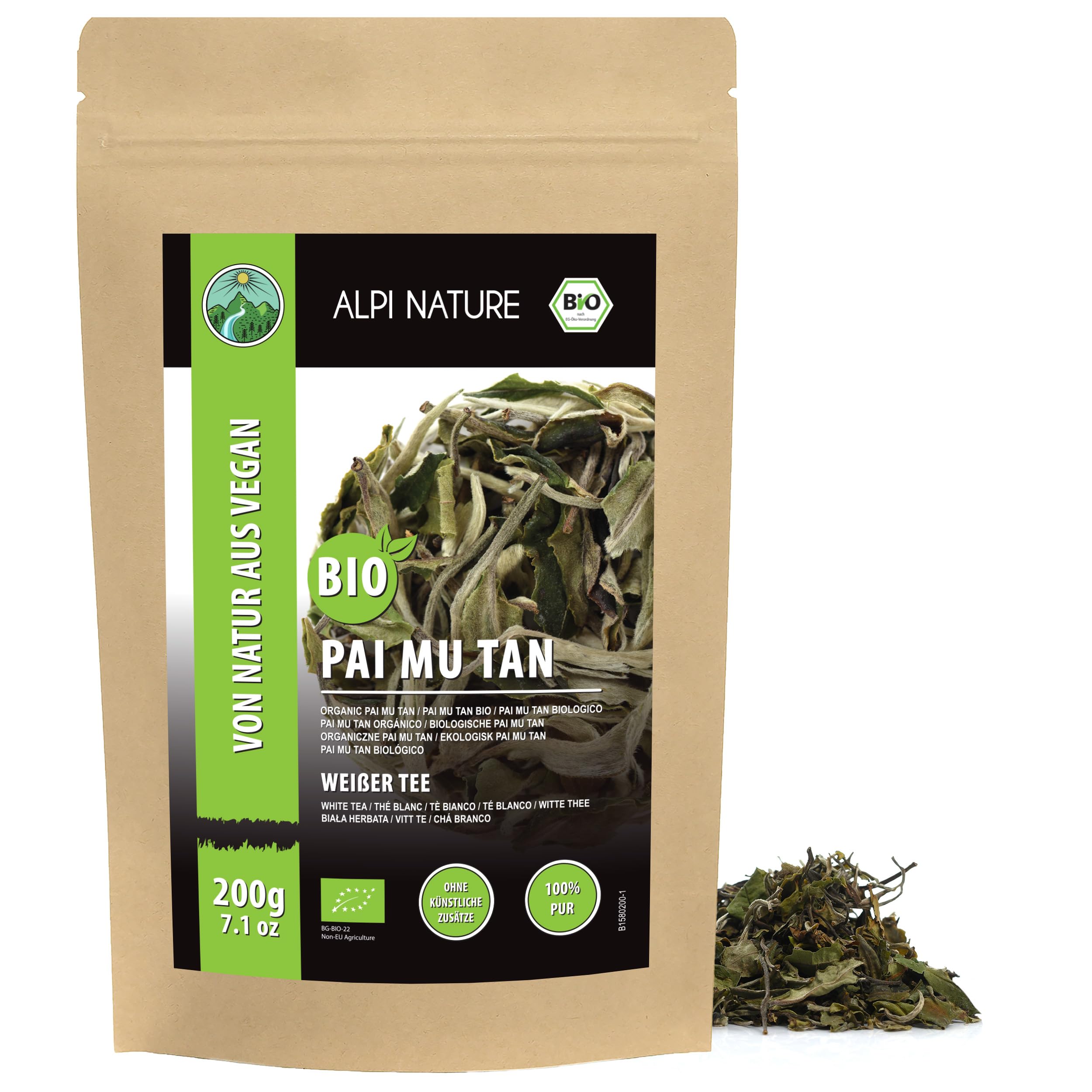 Alpi Nature Té Blanco Pai Mu Tan Orgánico 200g