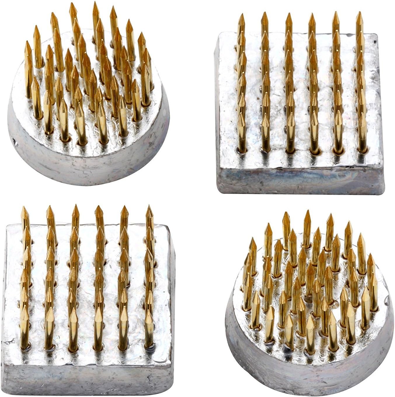 Japanese HANAKATSU Ikebana Kenzan Flower Frog Round 23mm Dia Mini 4 pcs SET