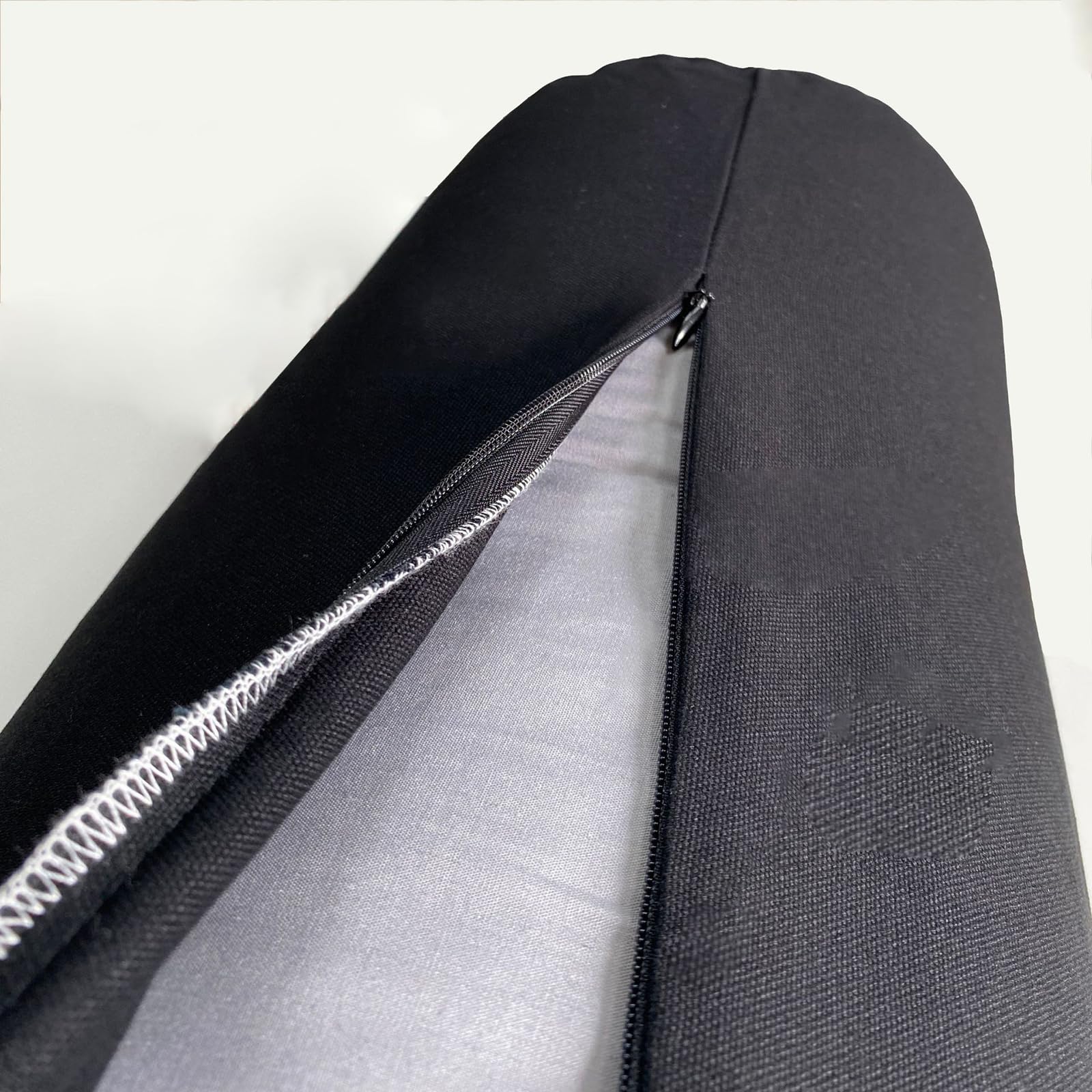 Almohada de Almohadilla de Yoga, Almohada de Soporte de Yoga versátil para Yoga y meditación restaurativa 100% Almohada de algodón Black Rectangle