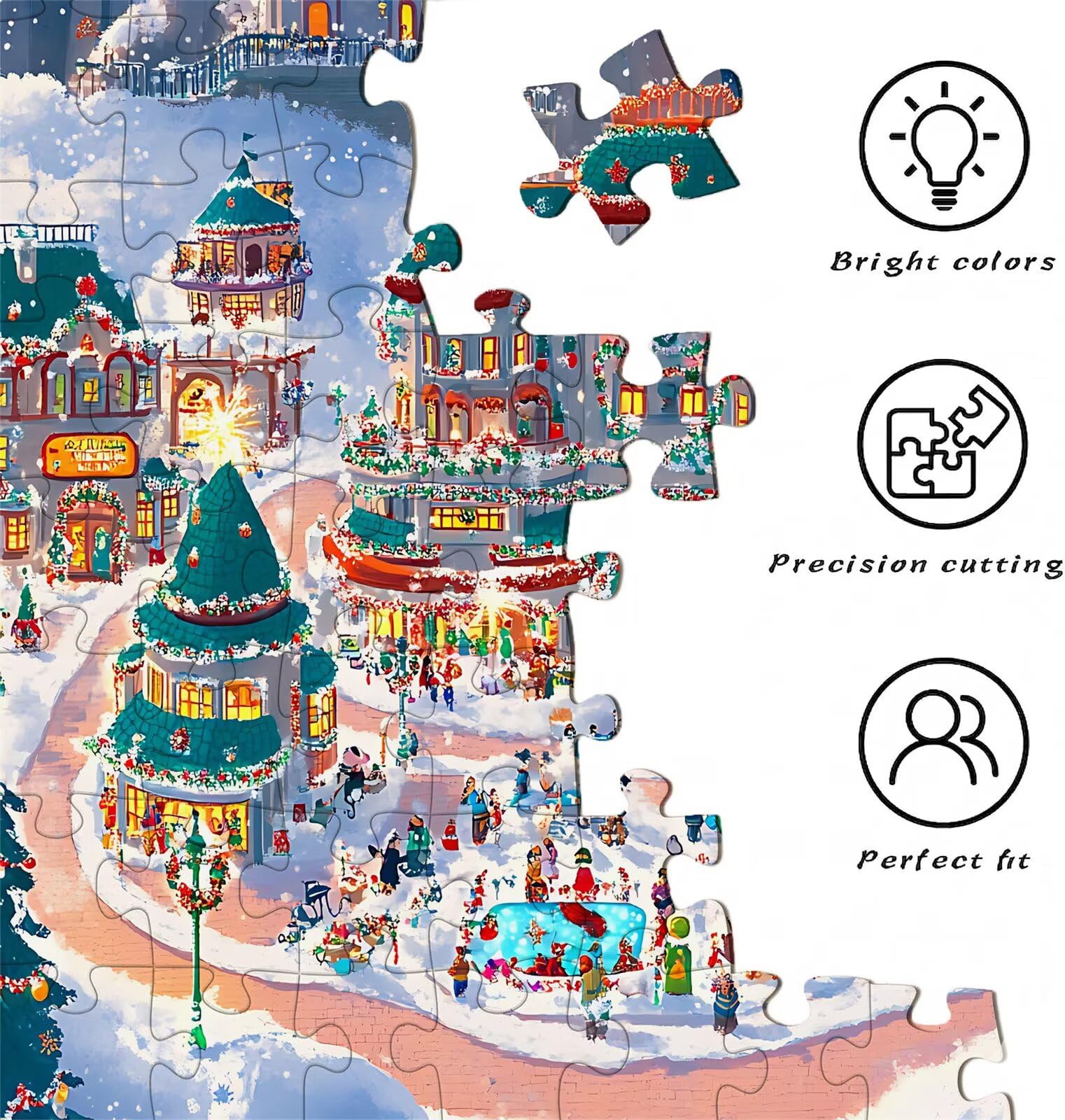 Puzzle 3000 elementów, drewniane puzzle dla dorosłych - Impossible Puzzle 122 x 81 cm niffy gra myśleniowa i łamigłówka dla kobiet i mężczyzn, gra rodzinna na wieczory z grami, prezent dla kobiet