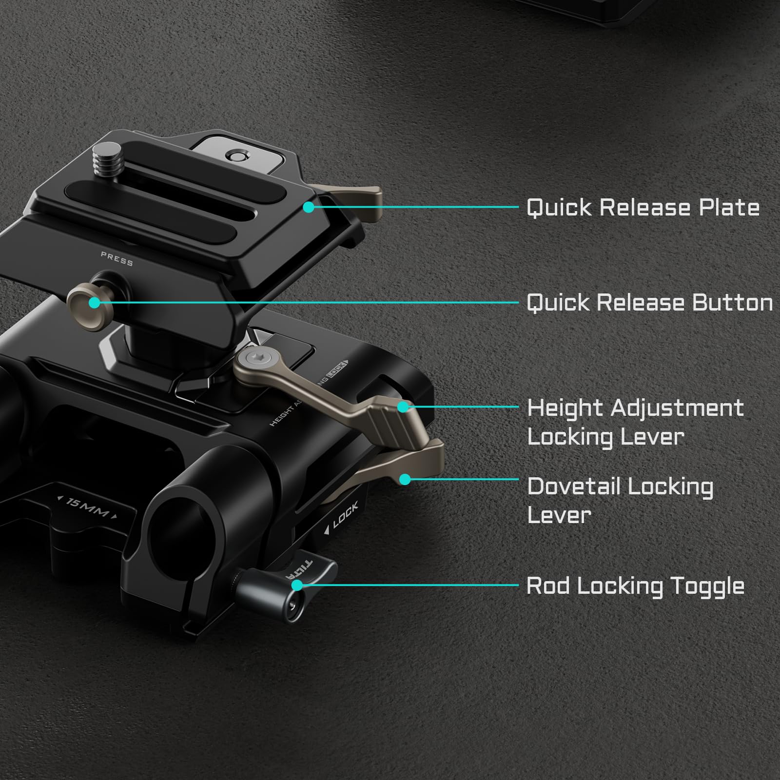 Amazon.co.jp: TILTA Arca 高さ調整可能15mm LWSベースプレート DJI